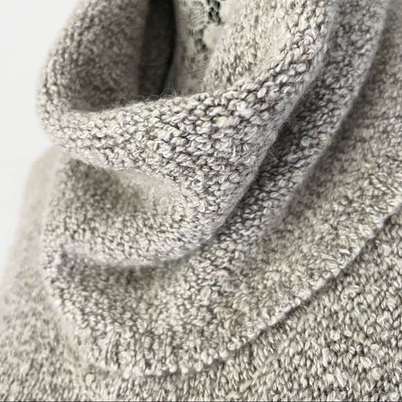 Lilla P Wool Alpaca Blend Slub Cowl Neck Sweater Size M - Picture 4 of 11
